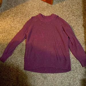 Purple oversized sweater